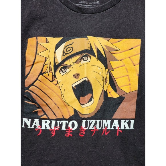 Naruto Uzumaki Shippuden 2002 Black T-Shirt Size Small Anime Masashi Kishimoto - Picture 2 of 4